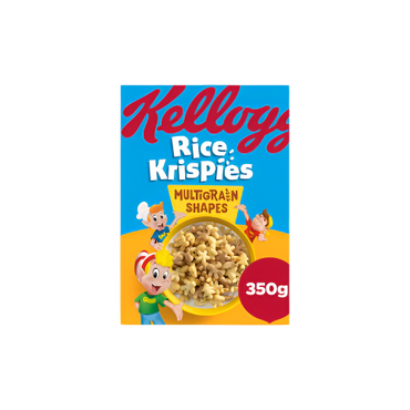 Kellogg’s Rice Krispies Multigrain Cereal 350g box – whole grain breakfast cereal made with oats, corn, and rice